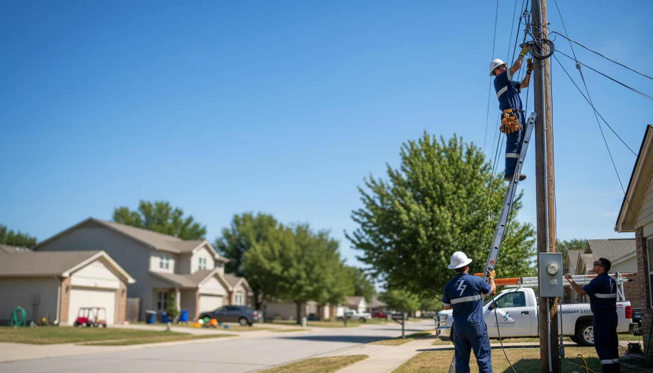 Residential electrician providing installation services in Vanderbilt, MI